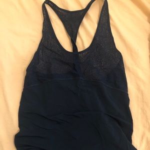 lululemon navy blue/deep green tank top